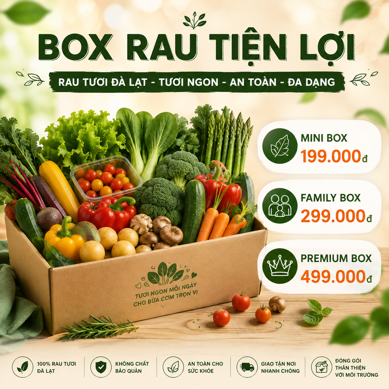 Giỏ rau cao cấp 499,000đ