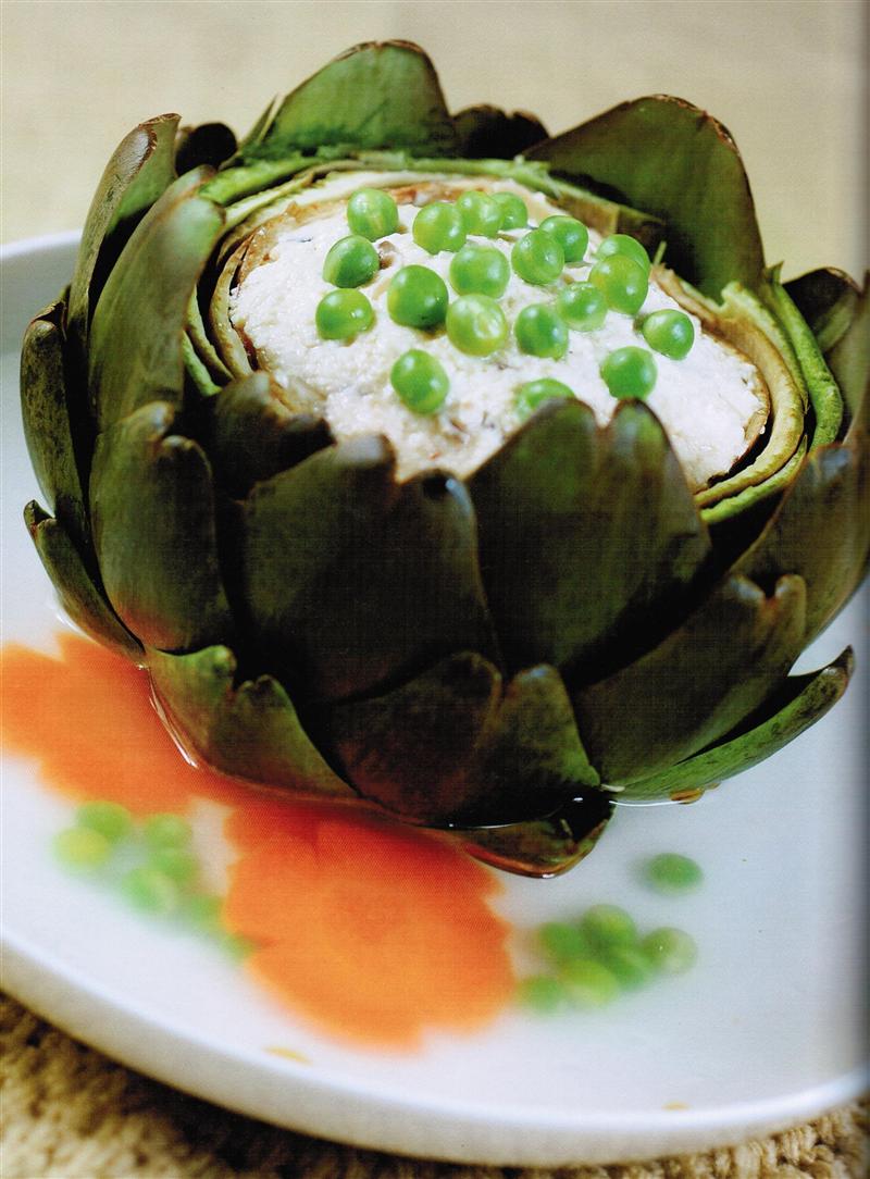 Canh Atiso Nhồi Đậu Phụ