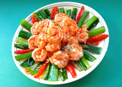 Đơn giản như tôm xào tỏi tây ( hành baro)