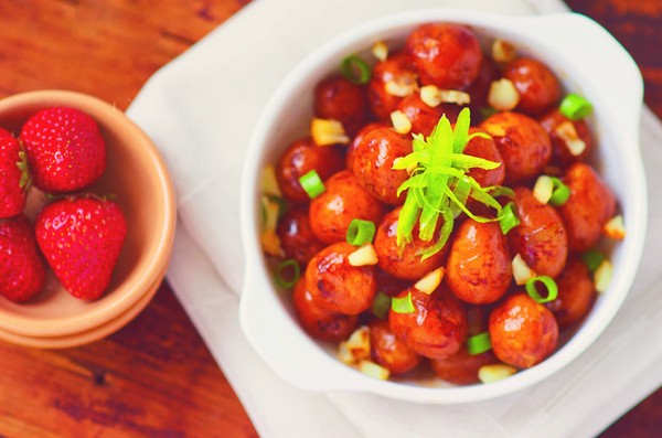 Khoai tây om mặn đẹp mắt ngon miệng