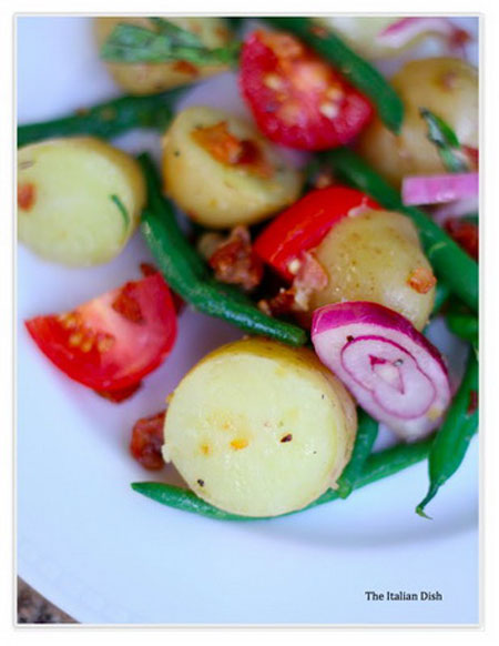 Salad đậu cô ve kiểu Ý