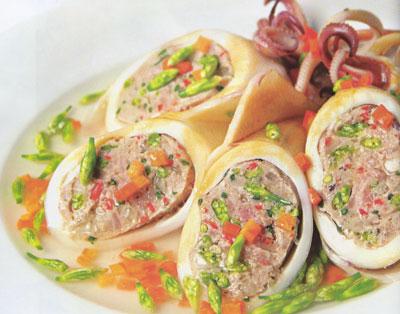 Mực Nhồi Hoa Hẹ