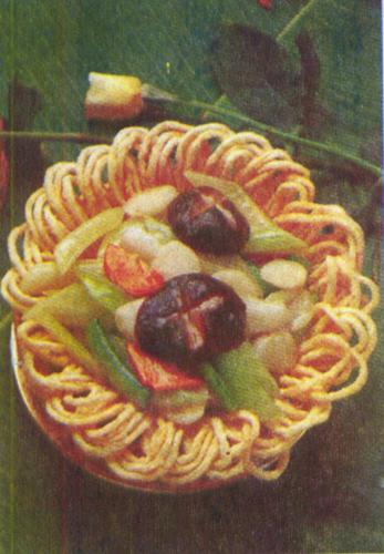 Cần Tây Xào Nấm Đông Cô Và Củ Năng