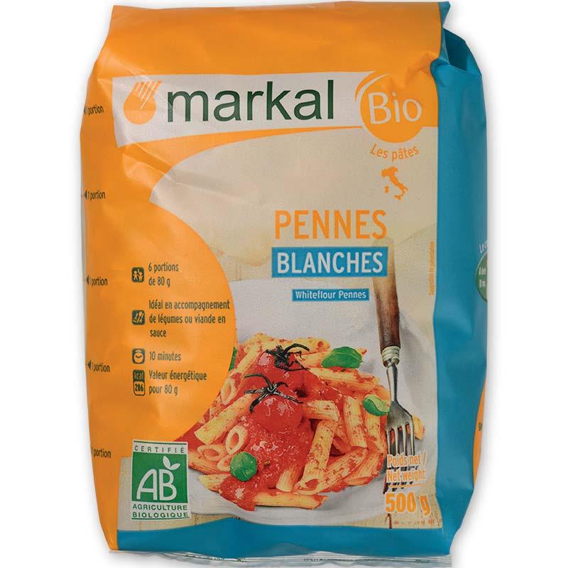 Mỳ ống trắng hữu cơ penne Markal